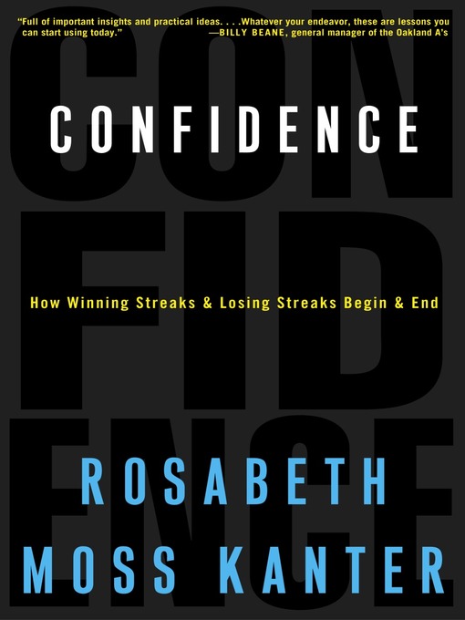 Title details for Confidence by Rosabeth Moss Kanter - Wait list
